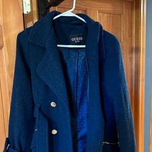 GUESS Women's Teal Trench Coat